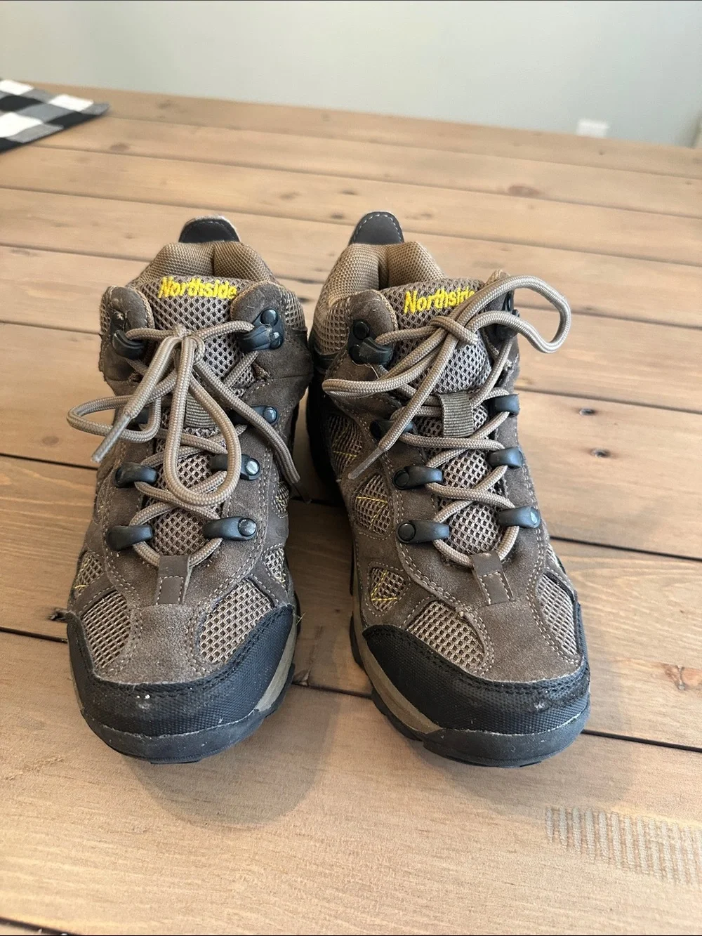Northside Brown Kids' Hiking Boots with Black Accents